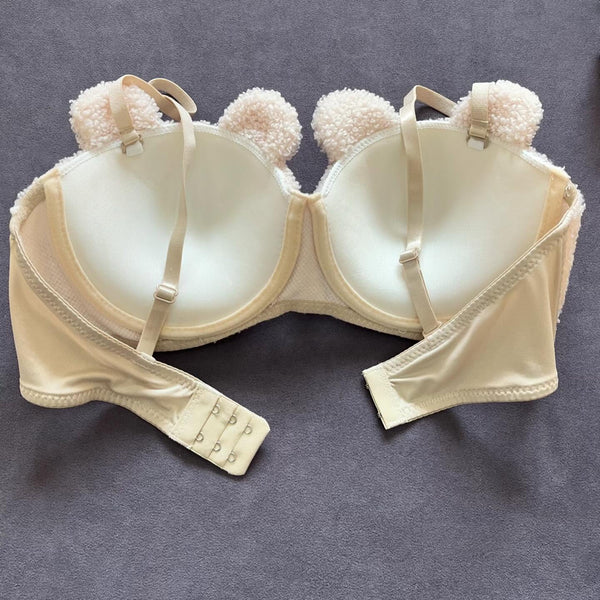 New High Quality Sexy Cute Bear Anime Soft Plush Design Bra & Panty Set E0888