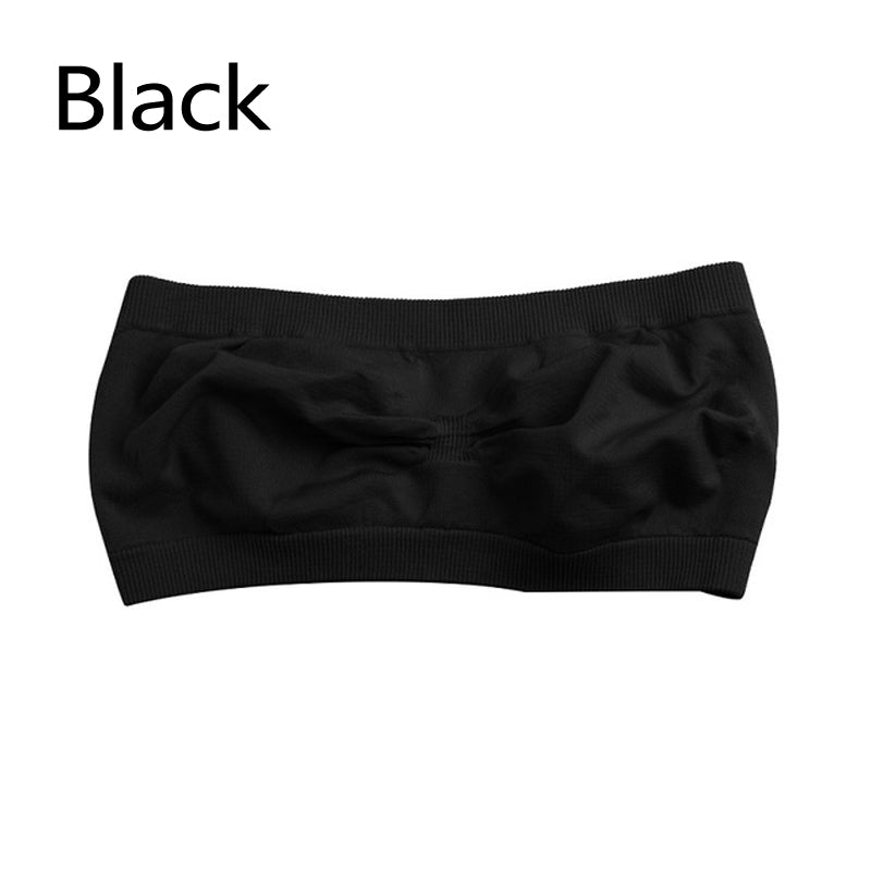 Linmart Pack Of 3 Girls New Style Seamless Strapless Bra Free Size Bra Multicolor Without Wires and Hooks