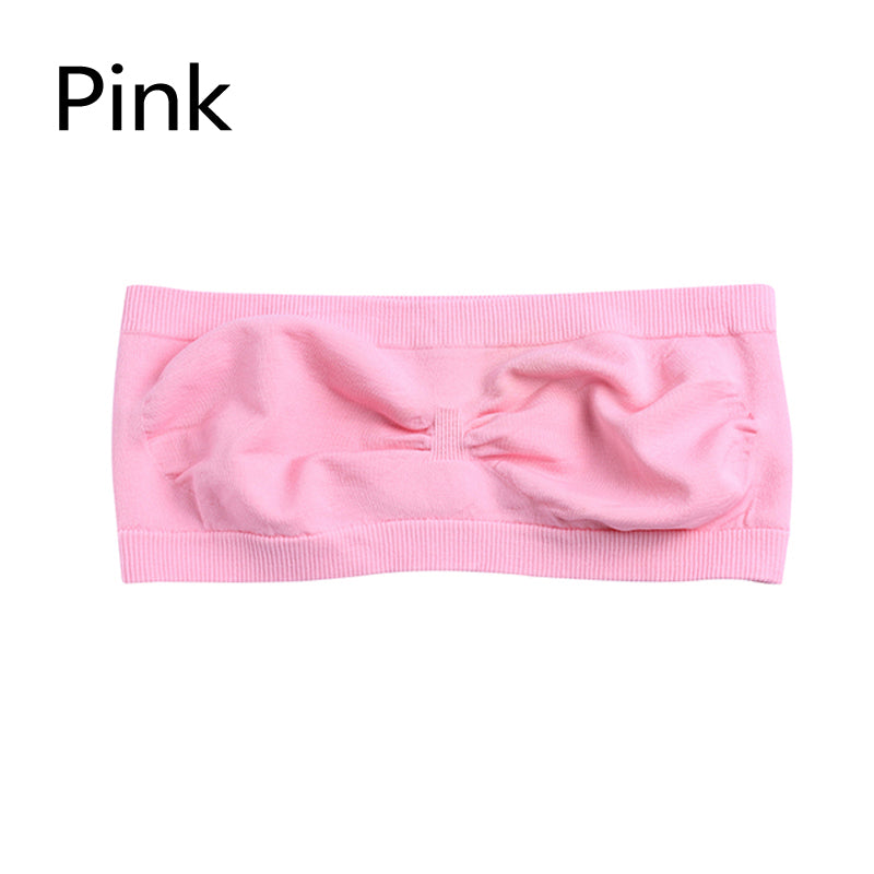 Linmart Pack Of 3 Girls New Style Seamless Strapless Bra Free Size Bra Multicolor Without Wires and Hooks