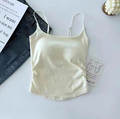 1pcs New Plain Soft Padded imported Spaghetti Top For Girls & women
