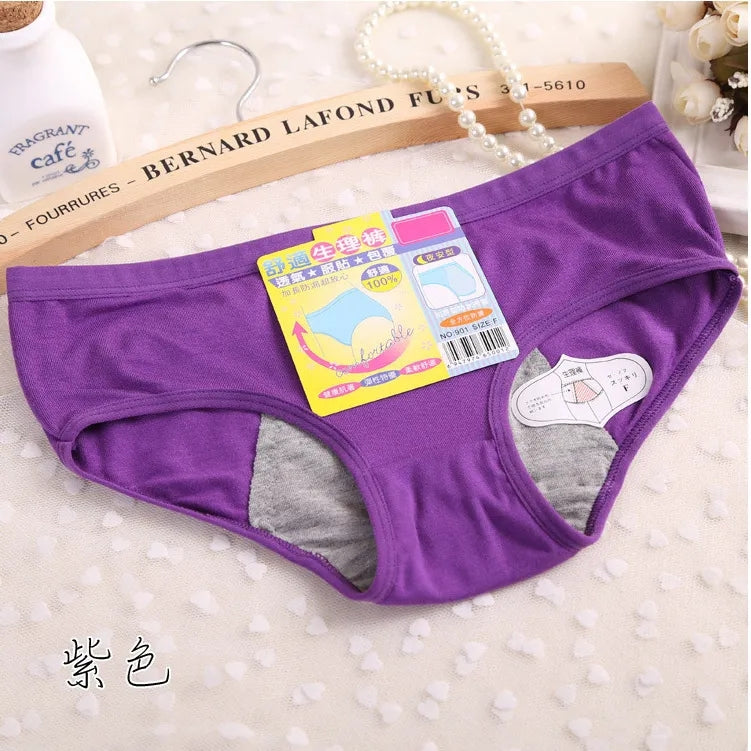 LinMart Leak Proof Panties Period Penties for Women Cotton Panties Women Sexy Physiological Underwear Period Waterproof Briefs
