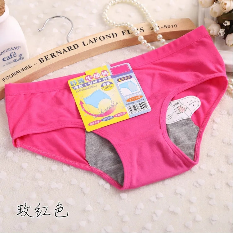 LinMart Leak Proof Panties Period Penties for Women Cotton Panties Women Sexy Physiological Underwear Period Waterproof Briefs