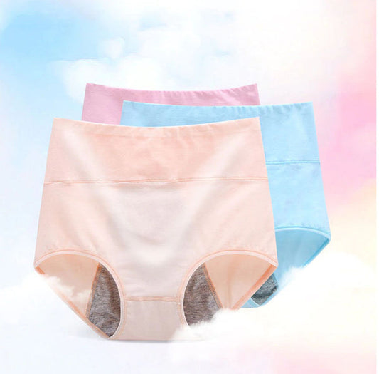 LinMart Pack Of 3 - Mid Waist Seamless Anti-Leak Menstrual Period, Leak-Proof Panties-3005