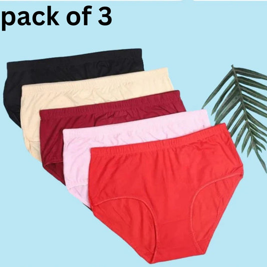 Budget Pack Comfortable Cotton Brief Women Seamless Underwear Panties