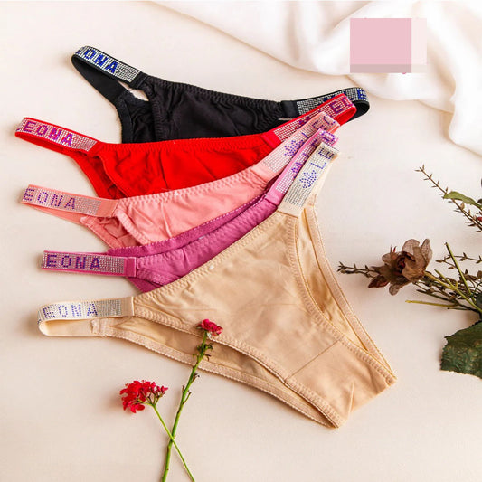 LinMart.pk Pack of 2 Cotton Thong Panty , Sexy High Cut Cotton Thong Underwear