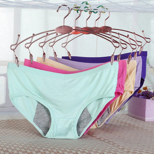 LinMart Leak Proof Panties Period Penties for Women Cotton Panties Women Sexy Physiological Underwear Period Waterproof Briefs