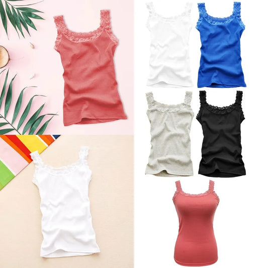 Pack of 2- Non Padded Cotton Camisole For Girls And Women
